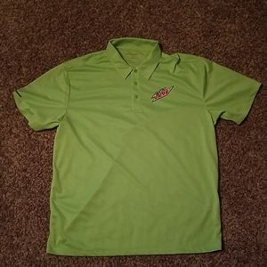 Port Authority Green Polo Mtn Dew